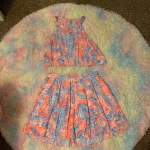 Lilly Pulitzer Selina Crop Top and Skirt Set